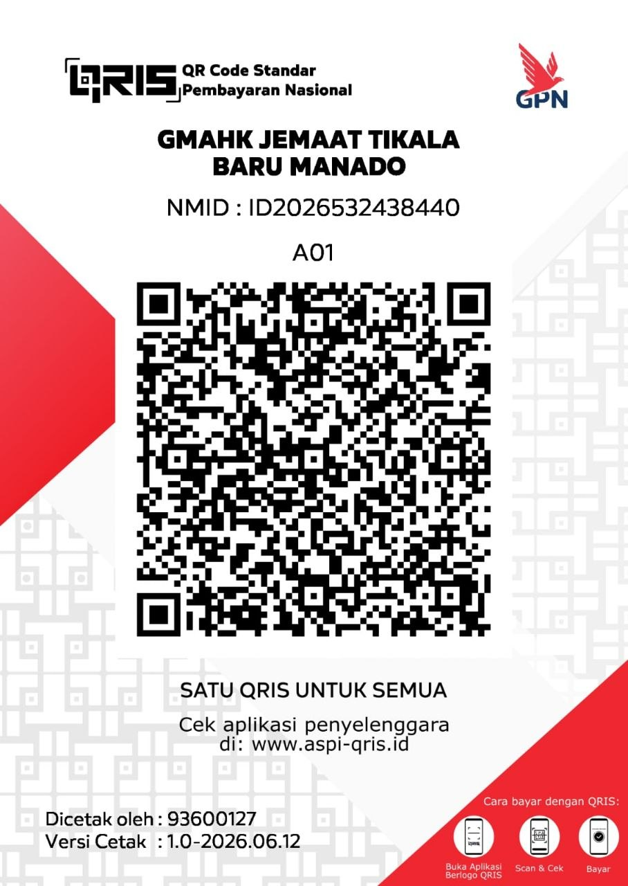 QRIS GMAHK Jemaat Tikala Baru Manado